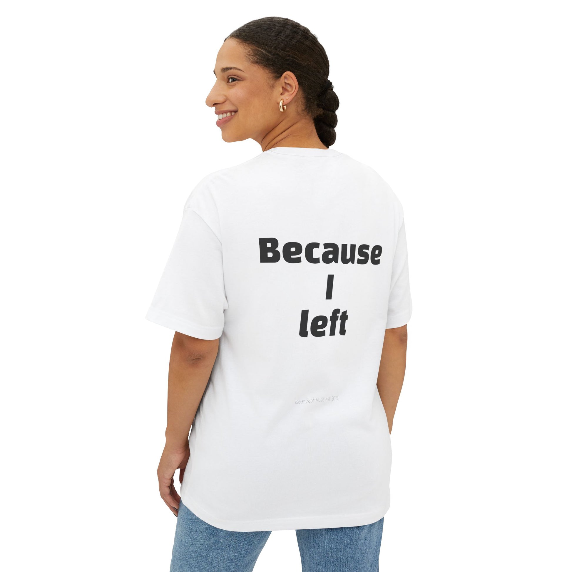 "I Am Where I Am" Oversized Boxy Tee