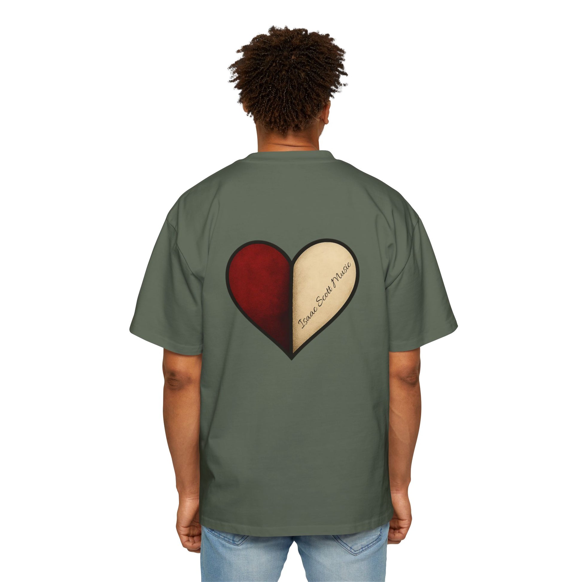"Half Of My Heart" Oversized Graphic Tee