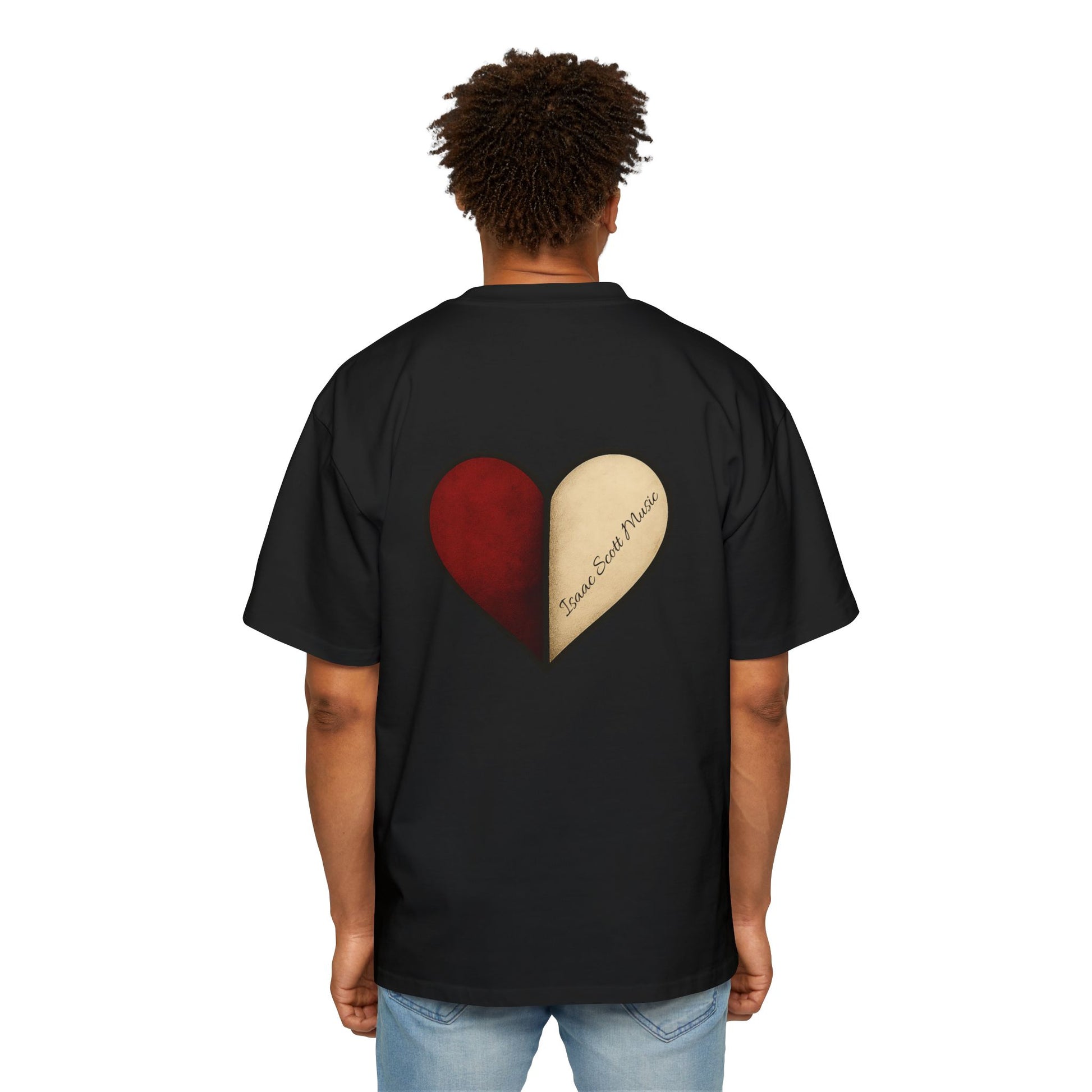 "Half Of My Heart" Oversized Graphic Tee