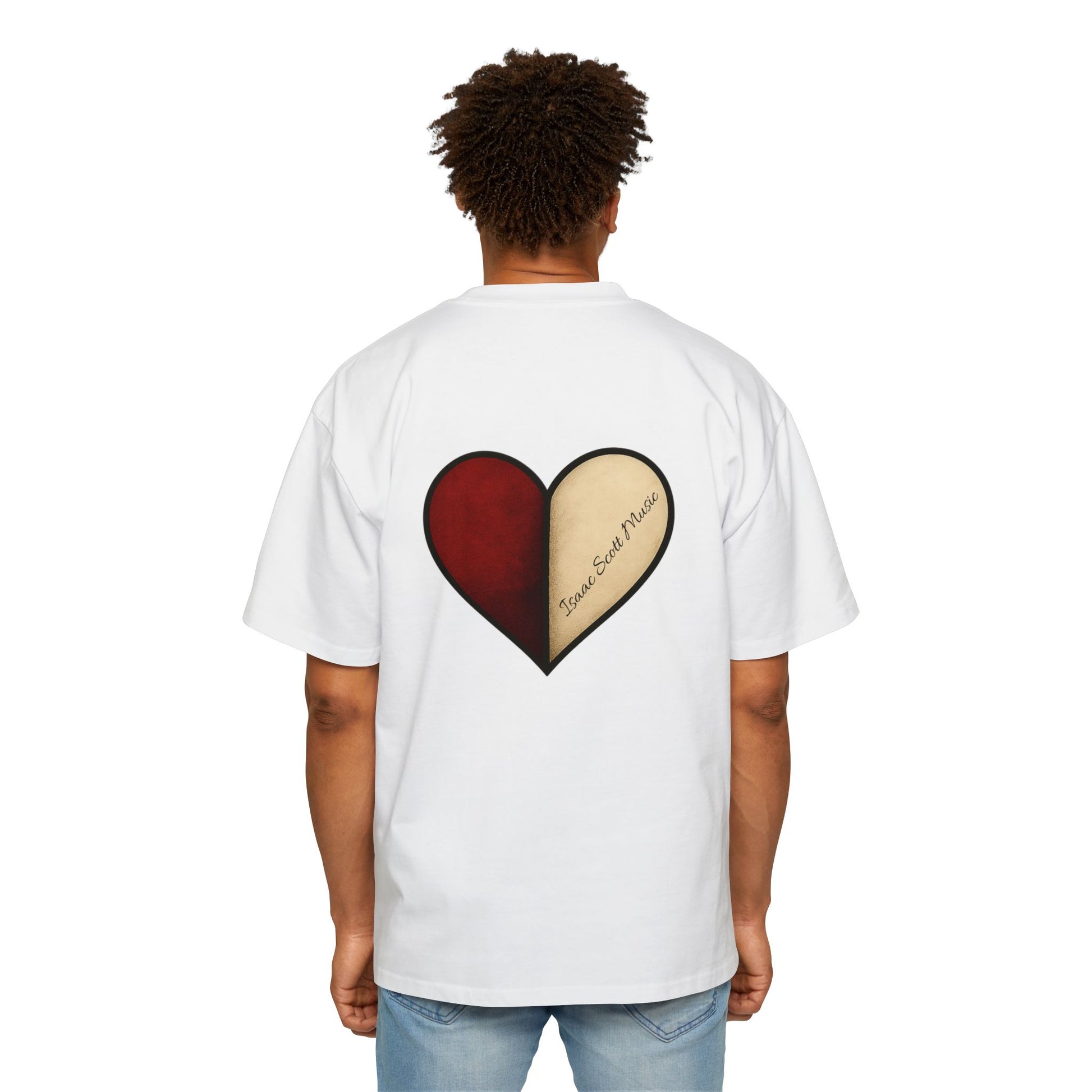 "Half Of My Heart" Oversized Graphic Tee