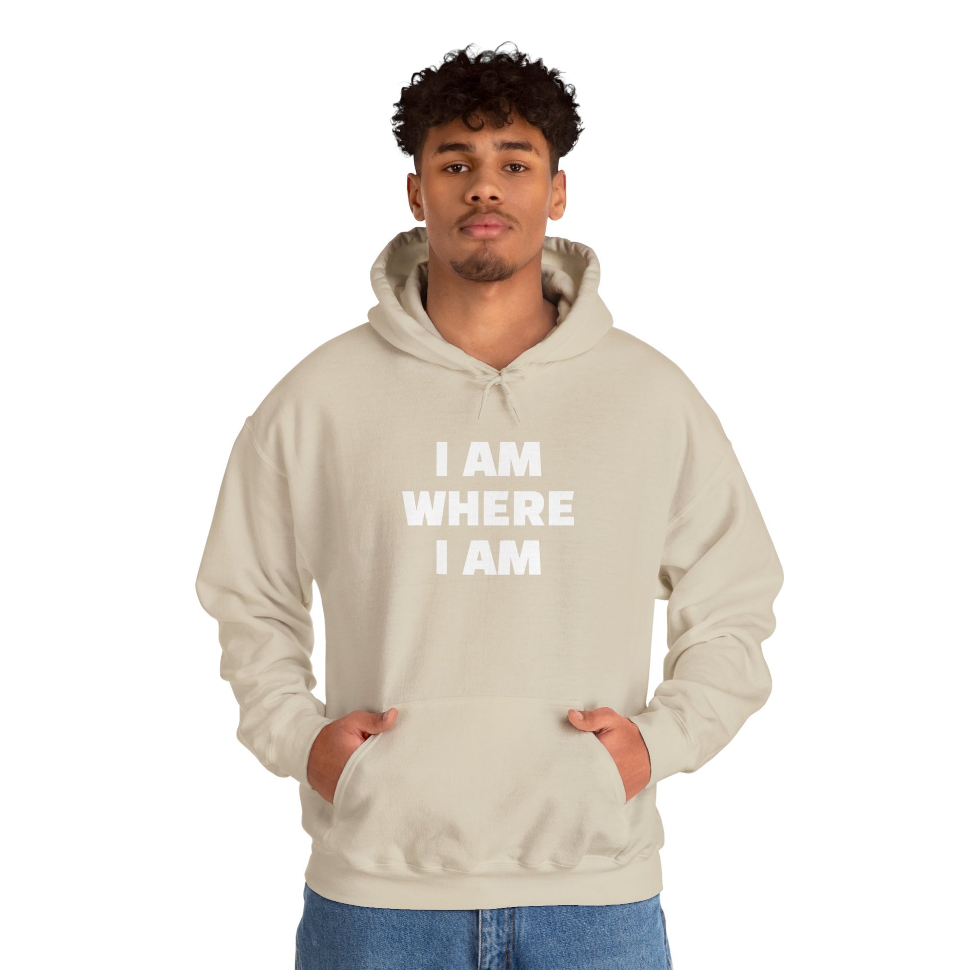 Unisex Hoodie "I AM WHERE I AM, BECAUSE I LEFT"