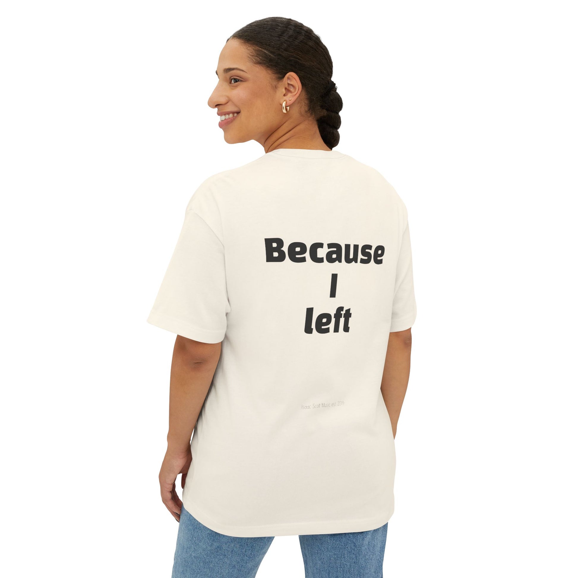 "I Am Where I Am" Oversized Boxy Tee