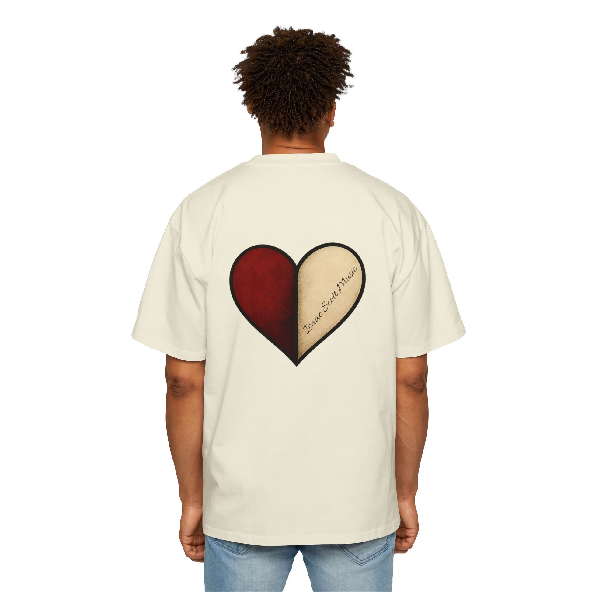 "Half Of My Heart" Oversized Graphic Tee