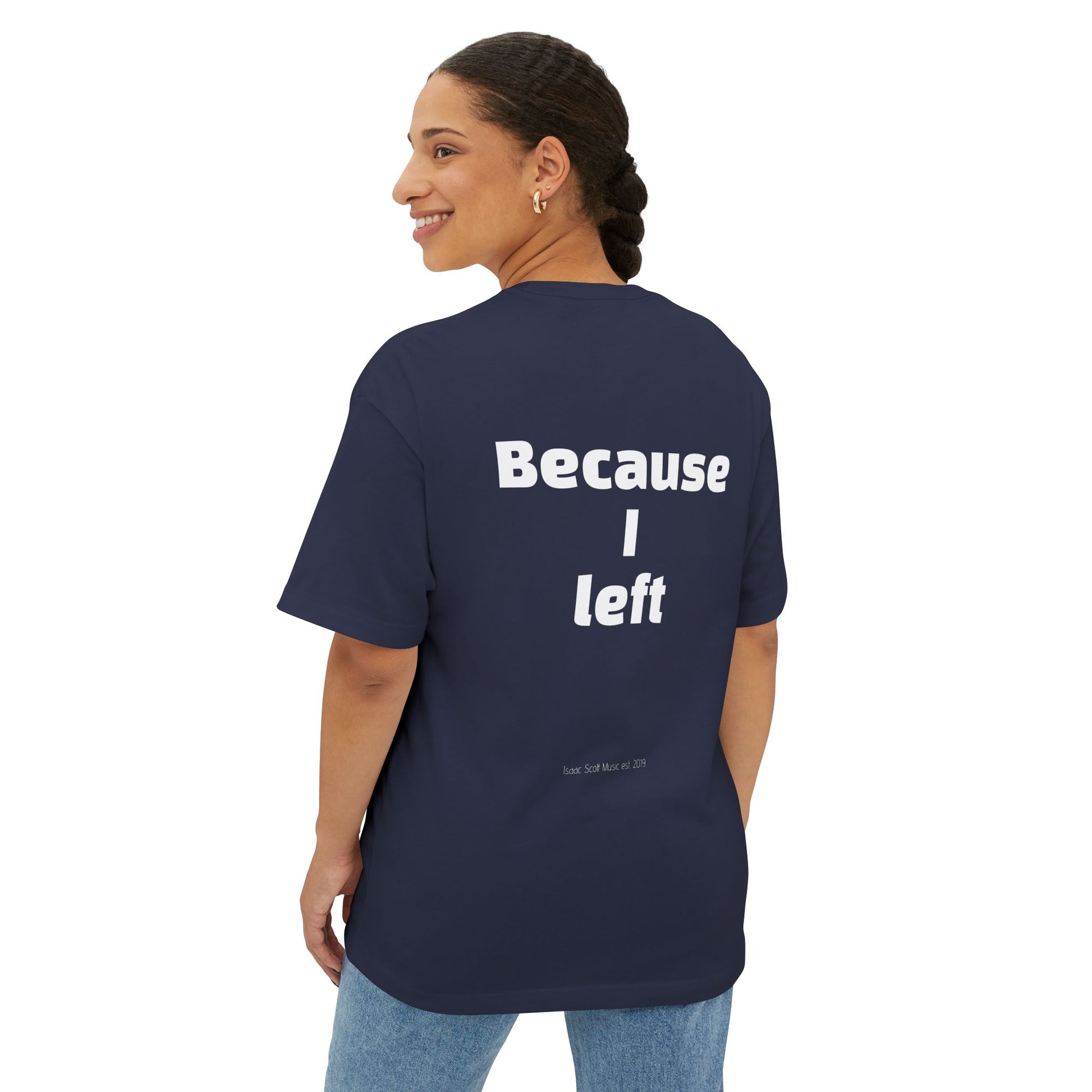 "I Am Where I Am" Oversized Boxy Tee